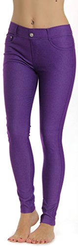 Image of Prolific Health Women's Jean Look Jeggings Tights Slimming Many Colors Spandex Leggings Pants Capri S-XXXL