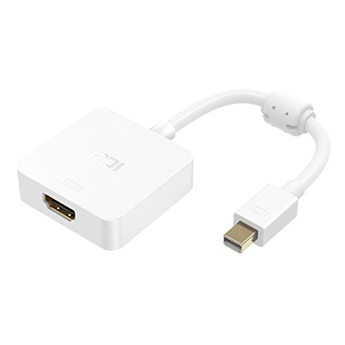 Thunderbolt 2 to HDMI, ICZI 4K Mini DisplayPort to HDMI Adapter Converter for Macbook, Chromebook Pixel, Surface Pro 6 More Laptop - white