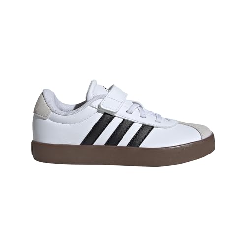 adidas unisex-child vl court 30 elastic lace amp strap sneaker