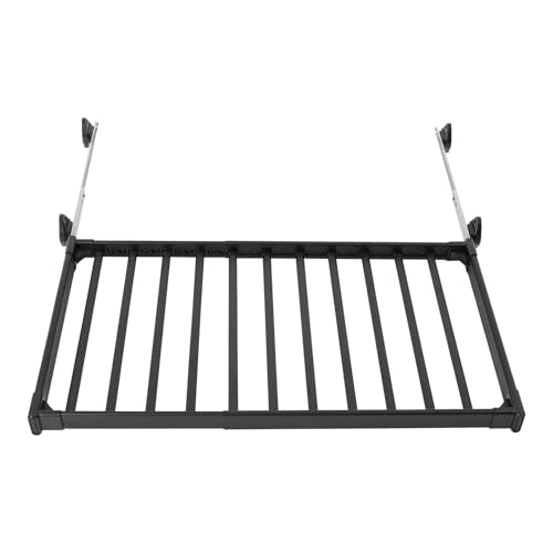 Pull Out Pants Rack for Closet,in-Cabinet Mount Pants Rack with Removable 11 Hanging Rods Anti-Slip Bars,Retractable Wardrobe Trousers Racking for Hanging Jeans,Pant,Slacks,Ties,Scarves,Skirts,Hoods