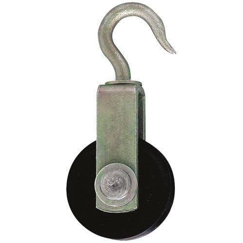 Poulie crochet galet Ø40mm Chapuis en acier zingué anti-corrosion