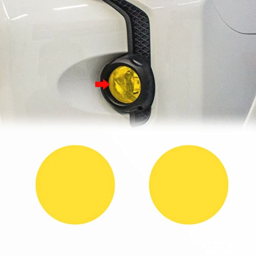 Precut Fog Light Vinyl Overlay Protection Cover Tint Film Wrap Kit Sticker Compatible with 4Runner 2015-2021 Foglight (A Set of 2), Yellow