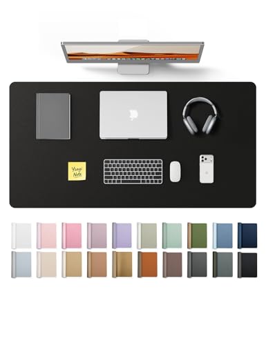 YSAGi Leather Desk Protector, Non-Slip Large Mouse Pad,...
