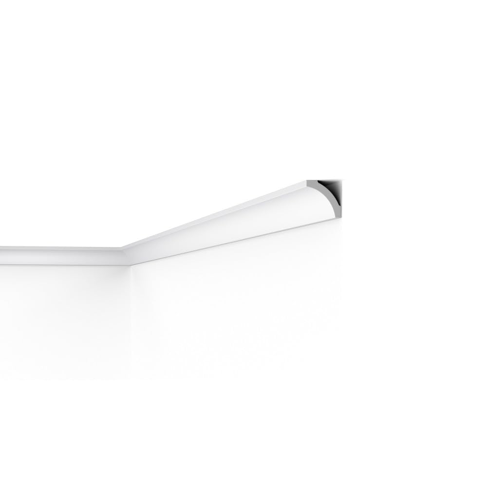Noel & Marquet White B5 Nomastyl Cornice - 50 X 50 X 2000 Mm - Noël & Marquet - A Brand Of Nmc - Polystyrene