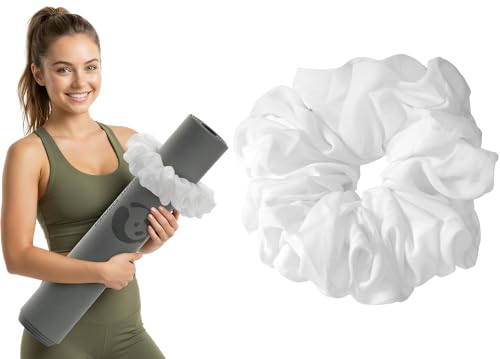 Slim Panda Yoga Mat Scrunchie Style & Cute Mat Holder Stretchable Velvet Fabric Fit All Standard Yoga Mats (mat not included)
