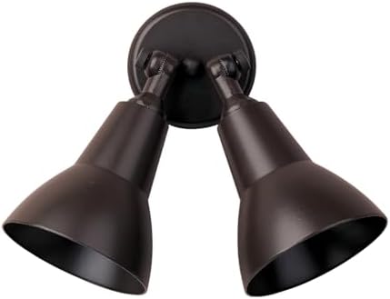 Maxim 92008TB I Spots Collection 10 Inch Two-Light Outdoor Wall Sconce I Tawny Bronze Finish I Die Cast Aluminum Housing I LED Compatible I Contemporary Style Light Fixture I