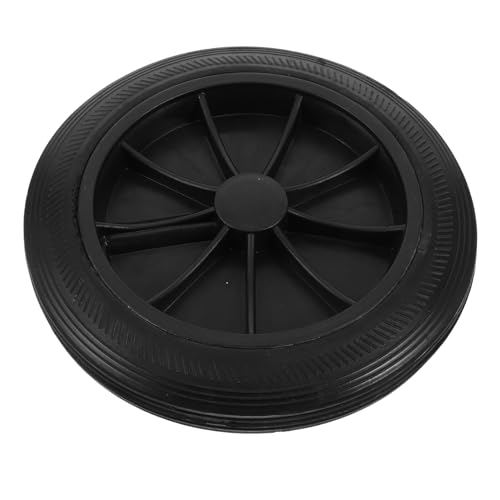 STOBOK 屋外用ゴミ箱交換用ホイール 厚手ラバー製 滑らかな操作性 耐摩耗性 強化補修パーツ 大容量対応 ゴミ容器用交換輪