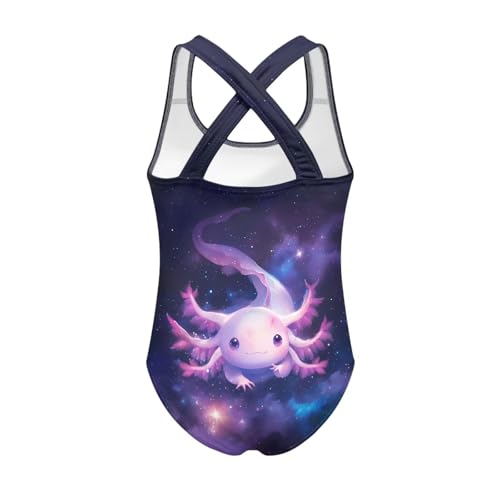 WELLFLYHOM Girls Bathing Suits Size 5-14 One Piece Cross Back Swimsuit Sleeveless Full Coverage Swimwear for Beach Swimming2