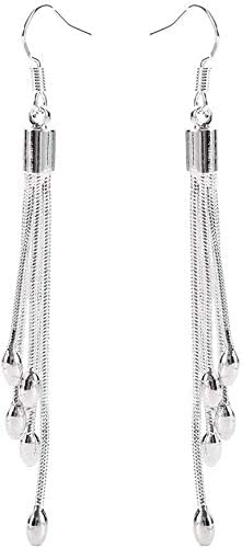 Boucles d'oreilles créoles pour femmes avec longues aiguilles 925