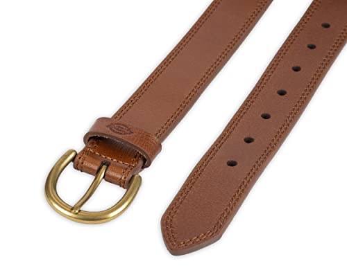 Dickies Women's Casual Leather Jean Workwear Belt with Round Harness Buckle3