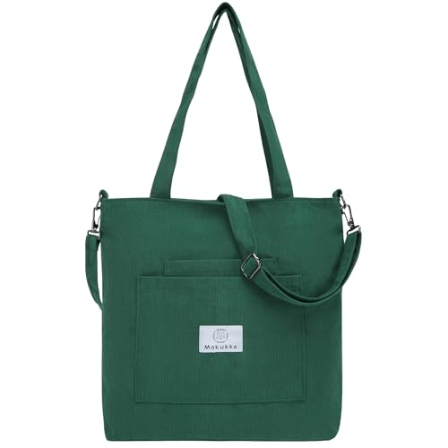 Sac en velours côtelé femme Makukke grand volume pour ne plus manquer d'espace