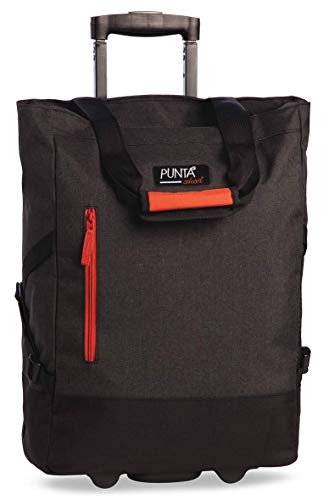 Punta Shopping Roller, dunkelgrau-Rostbraun, 36x50x20cm