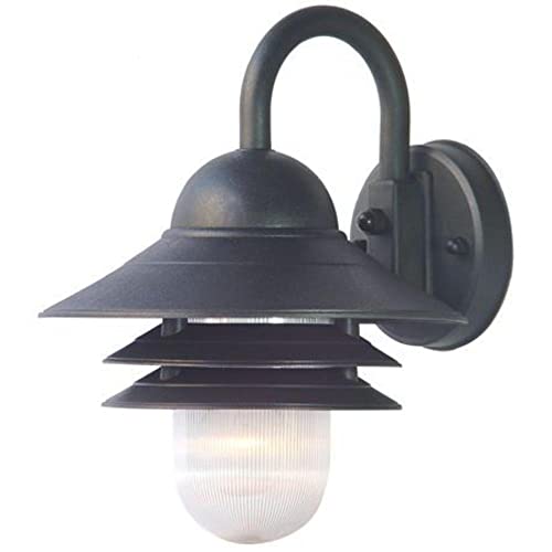 Acclaim 82BK Mariner Collection 1-Light Wall Mount Outdoor Light Fixture, Matte Black,13