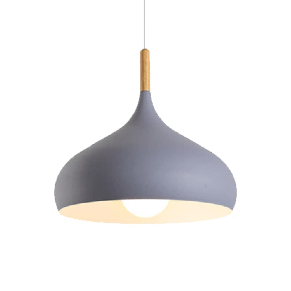 Suspension style français E27 diamètre 11,8 pouces couleur cendre