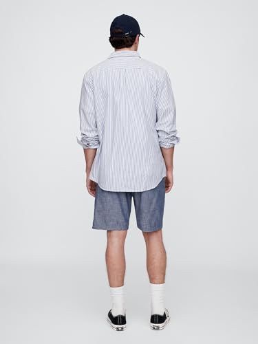 Image of Gap Men Solid Regular Fit Mid Rise Shorts