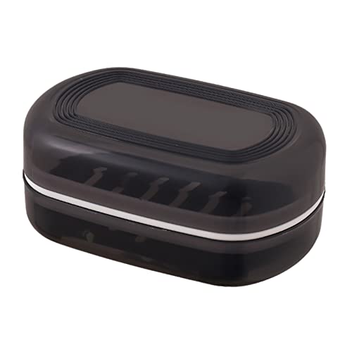 Fulenyi Boîte à Savon, Porte-Savon avec Couvercle | Étui à Porte-Savon Polyvalent | Porte-Savon Backpackking avec Couche drainante Amovible pour Les Voyages d'affaires, Le Camping, Les Voyages, Le