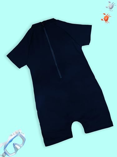 Image of KiddoPanti Boys & Girls Half Sleeve Mid Thigh Length Swim Suit
