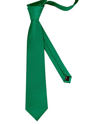 Image of GUSLESON Classic New 3.15 inch(8cm) Men's Solid Color Necktie Wedding Business Tie + Gift Box