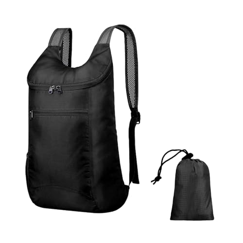 Hiking-Backpack-Water-repellent-Outdoor-Backpack-Camping-Backpack-for-Men-Women-Hiking-Daypack-Foldable-Backpack-black Hiking Backpack, Water-repellent Outdoor Backpack Camping Backpack for Men Women, Hiking Daypack Foldable Backpack (black) - Image 1