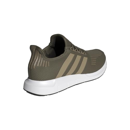 adidas Men's Swift Run 1.0 Sneaker, Olive Strata/Blanch Cargo/White, 73