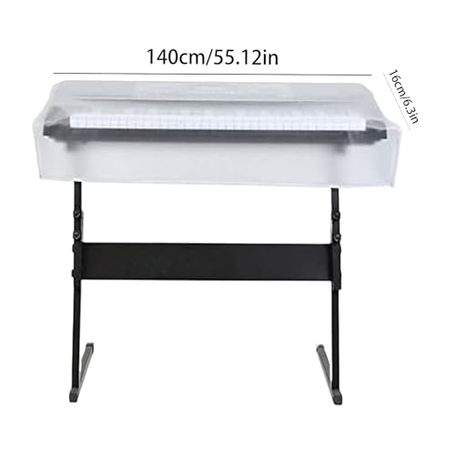 Couvercle de clavier de piano étanche 140x16cm protégeant de la poussière