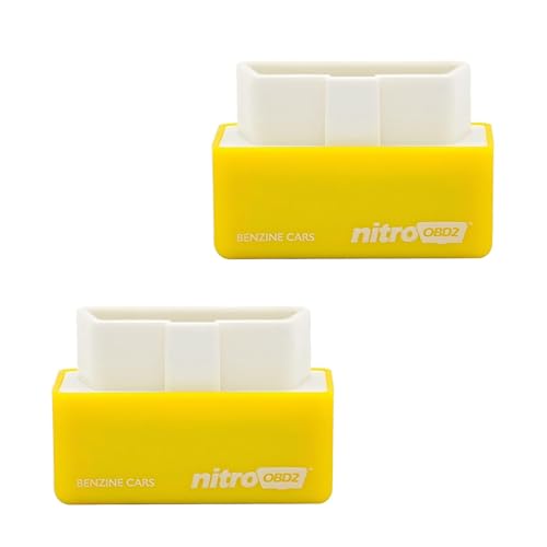 Ypoyney 2PCS Car Power Upgrade Pro Plug-and-Play Torque Booster with 35% More Power 25% More Torque OBD2 Automotive Plug Compatible with Most Ga-soline Vehicles Easy Install for Power Enhancement