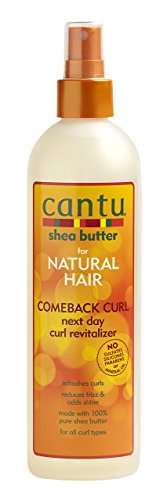 Cantu Cantu Next Day Revitalisierungsspray - für natürliche Sprungkraft - Schutz vor Frizz und spendet Glanz - für alle Lockentypen geeigent - 1x 355 ml Sprühflasche, 386 g
