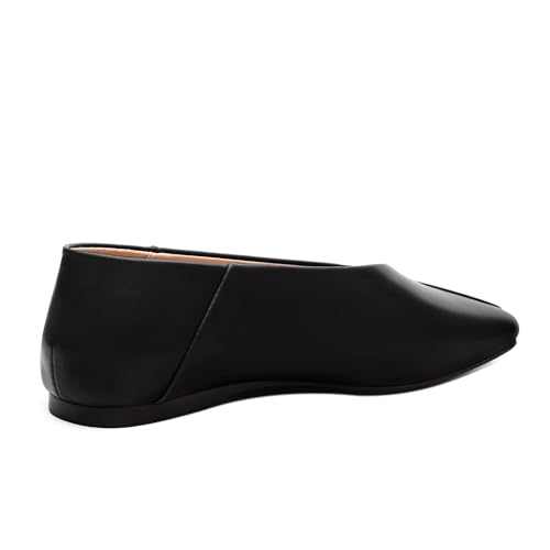 Image of MODENCOCO Womens Flats Square Toe Ballet Flat for Women Loafers Flats Dress Shoes Comfortable Business Casual Work Shoes
