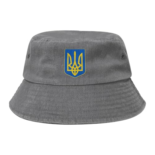 Coat of Arms of Ukraine Bucket hat - Cotton Sun hat - Unisex