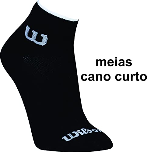 Kit 10 Meias Cano Curto Wilson Adulto Masculino Algodão