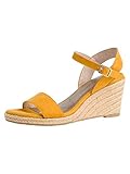 Touch It Fussbett Tamaris Damen 1-1-28300-24 Peeptoe Sandalen, Gelb (Mustard 684), 37 EU