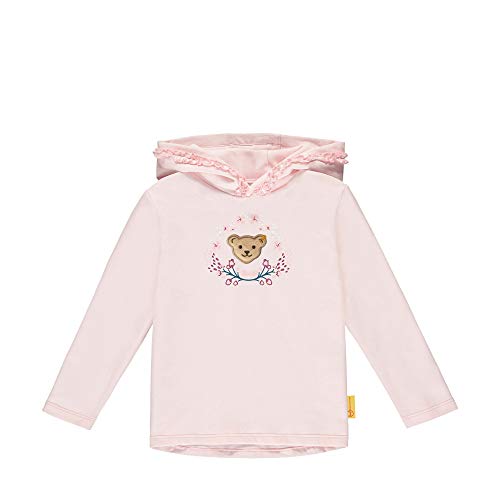 Preisvergleich Produktbild Steiff Mädchen mit süßer Teddybärapplikation Sweatshirt, Rosa (Barely Pink 2560), 086