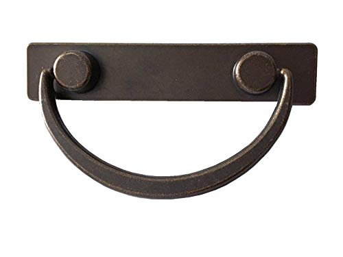 Lynnsgraceland 2 1/2" C-C Vintage Look Antique Bronze Bail Drawer Pull Drop Swing Handles Cabinet Knob Hardware 64 Mm 2.5" Centers (Bail Pull- 2.5" (64 Mm) Centers) #TOP24