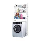 AKIZA Scaffale per Lavatrice Organizer Bagno Salvaspazio con Mensole per Lavanderia e WC R...