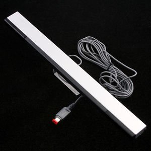Kingzer New Wired Remote Sensor Bar Infrared Ray Inductor For Nintendo Wii Silver