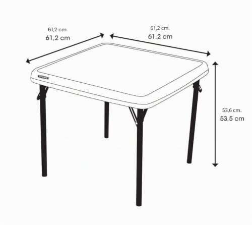 Miniatura 7 de Lifetime 80425 Mesa Plegable Infantil, Crema, 61 X 61 X 54 Cm