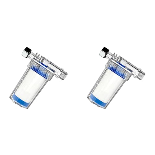 GNURBDILFO 2 Filtro de Agua para Lavadora, Filtro de Cabezal de Ducha, Purificador de Agua Doméstico para BañO, Filtro de Agua para Inodoro