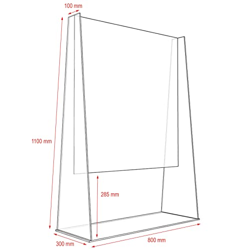 Mampara Protectora Approx APPAPSSTAND/ 110 * 80cm