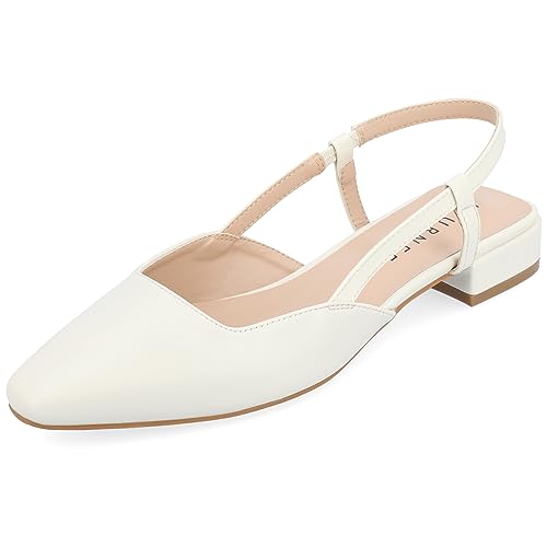 Leather Slingback Flats by Journee Collection