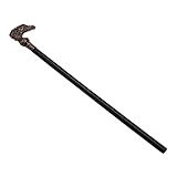 ROMISBABA Halloween Dragon Head Cane Punk Style Walking Stick Costume Accessory for Theatrical Props for Masquerade Witch Theme Parties and Stage Performances
