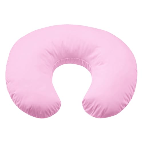 Winmany Funda de Almohada de Lactancia Impermeable para recién Nacidos, Funda de Almohada Suave reemplazable para niños y niñas (Rosa)