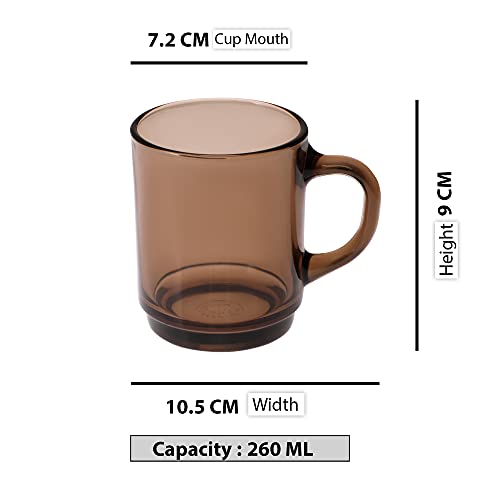 Image of Duralex Versailles Creole Mug 260 ML 6 Pcs (4020CR /6), Medium