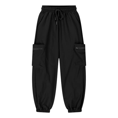 Kids Hiking Pants Girls Boys Waterproof Outdoor Cargo Pants Elastic Waist Active Jogger Sweatpants 2025 Kids Clothes4