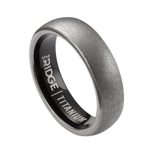 The Ridge Tungsten Rings For Men - Mens Wedding Band - Strong, Durable and Scratch-Resistant Rounded 6mm Ring With Silicone Band