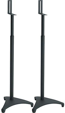 Sanus Systems Ef-Satb Euro Foundations Adjustable Satellite Speaker Stands, Black (Pair)