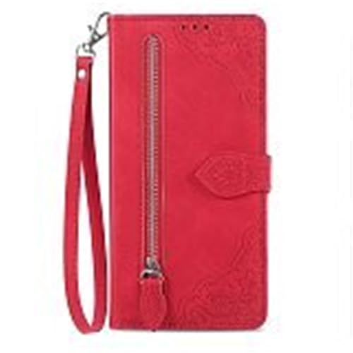 Custodia Per IPhone 16 Pro Flip Antiurto Anticaduta Guscio Slot Schede CaseRosso16 Plus pelle