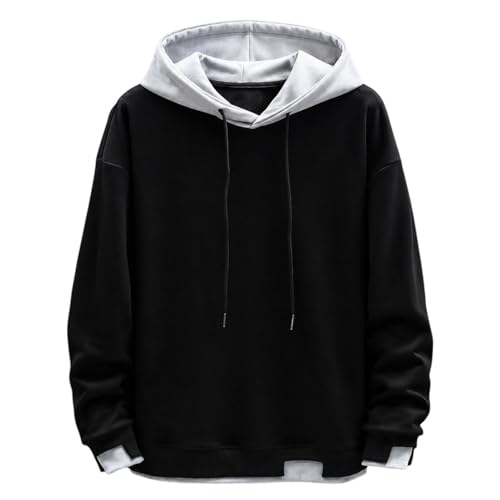 Sweat à capuche léger fin pour homme coupe ample fini les vêtements trop serrés