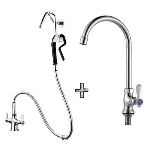 iVIGA Commercial Pot Filler Faucet - Deck Mount Pot Kettle Filling Faucet...