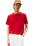Tommy Hilfiger Men's Stacked Graphic Tee, Medium RED X-Large