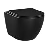 St Tropez Wall Hung Toilet Bowl Only in Matte Black